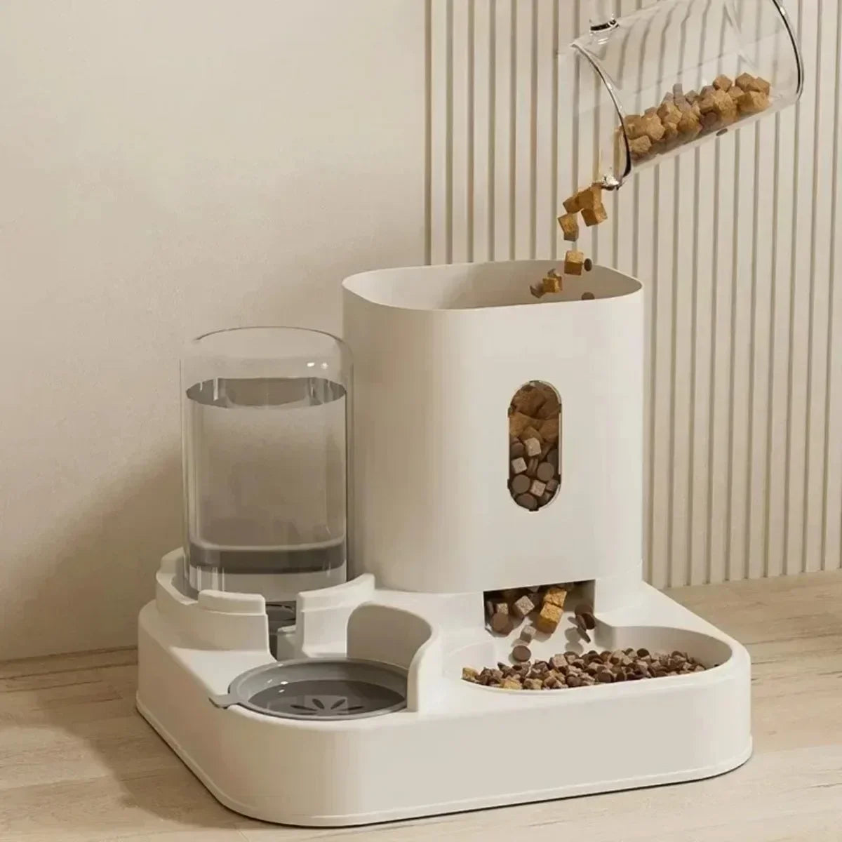 Automatic Pet Feeder With Water Fountain