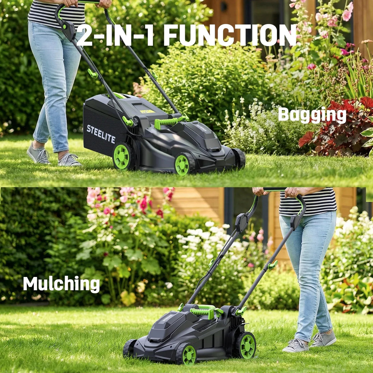 21V Cordless Lawn Mower 17 Inch