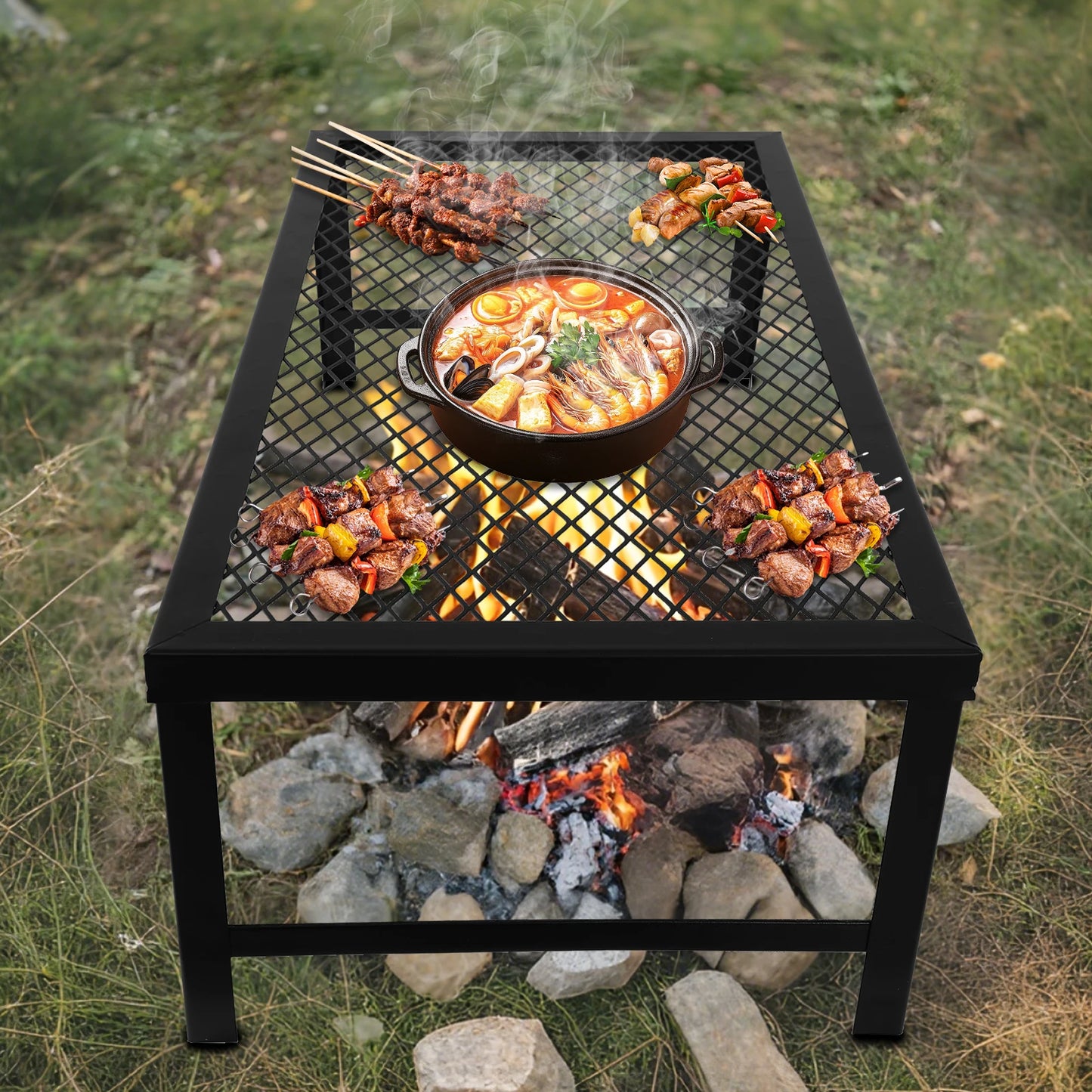 Portable Foldable Campfire Grill