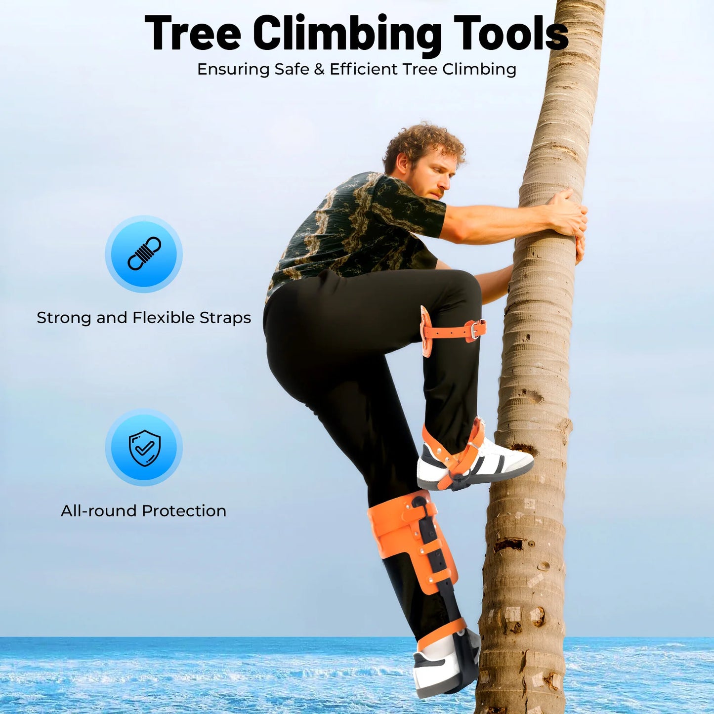 Adjustable Leather Climbing Spikes