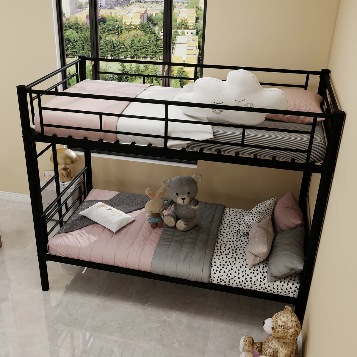 Twin Over Twin Metal Bunk Bed