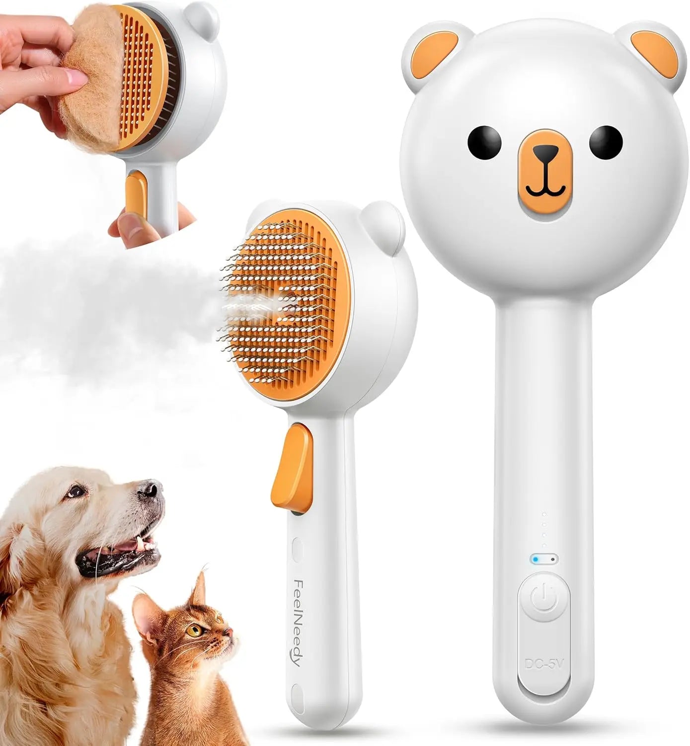 Pet Steam Brush , USB Rechargeable