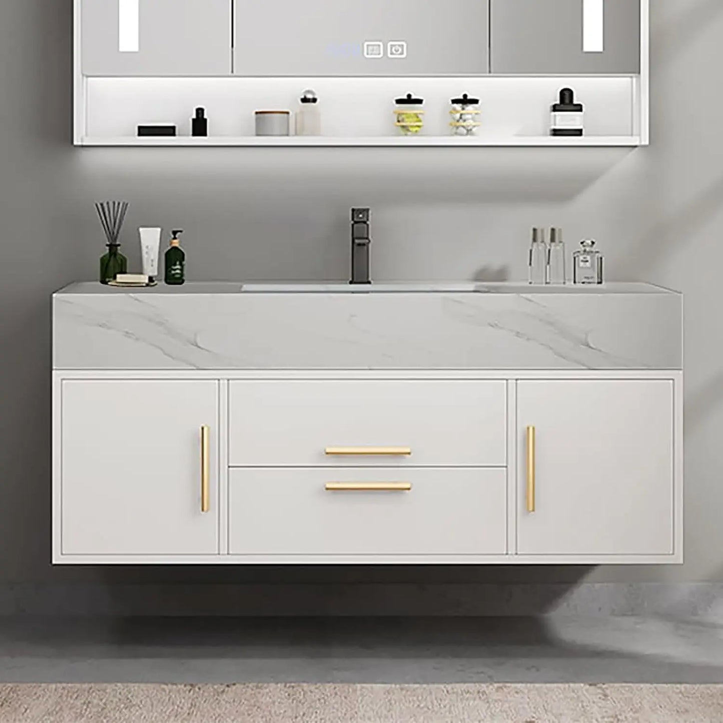 Modern 39" Floating Bathroom Vanity Set