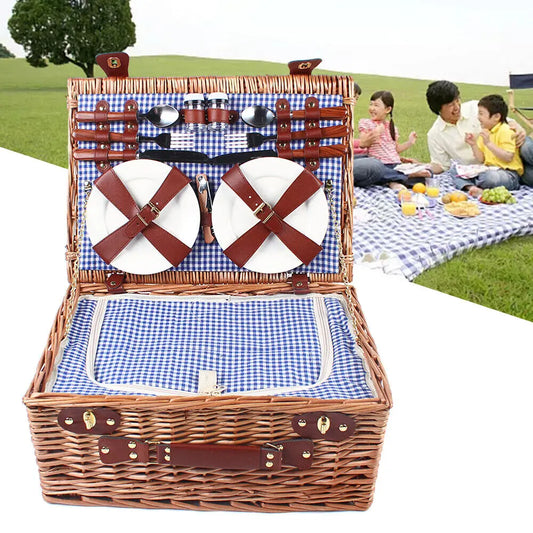 Picnic for 4 Basket with Utensils