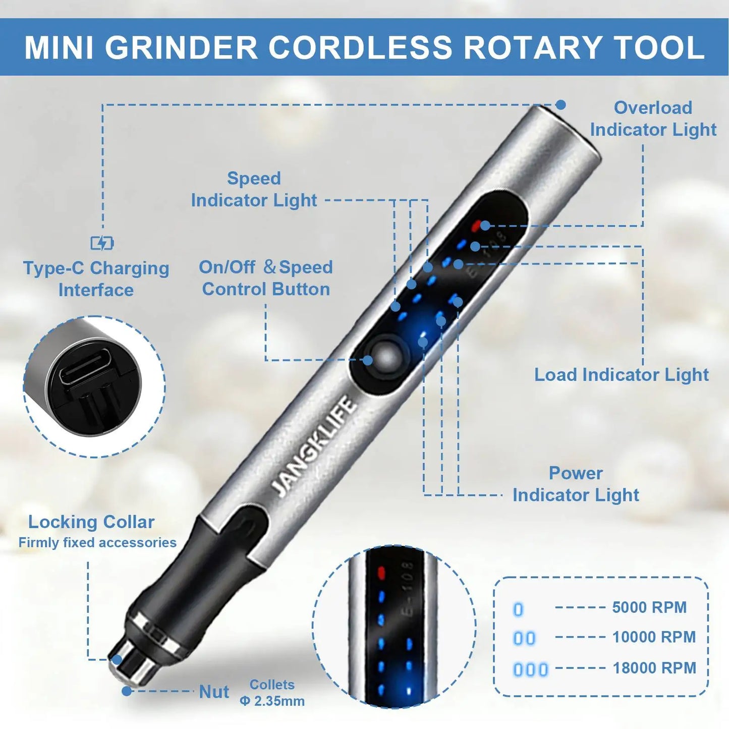 Cordless Rotary Tool Set - Rechargeable