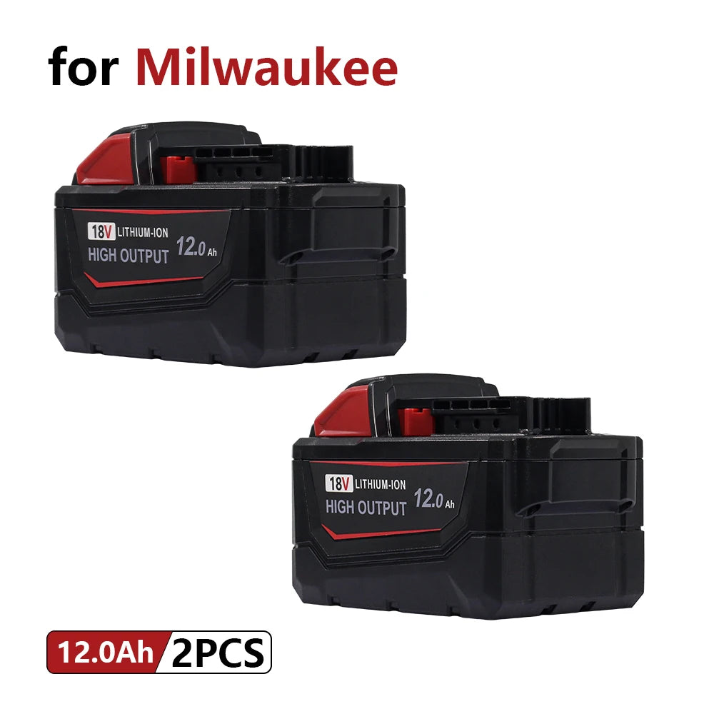 2-Pack 18V 12.0Ah M18 Replacement Battery