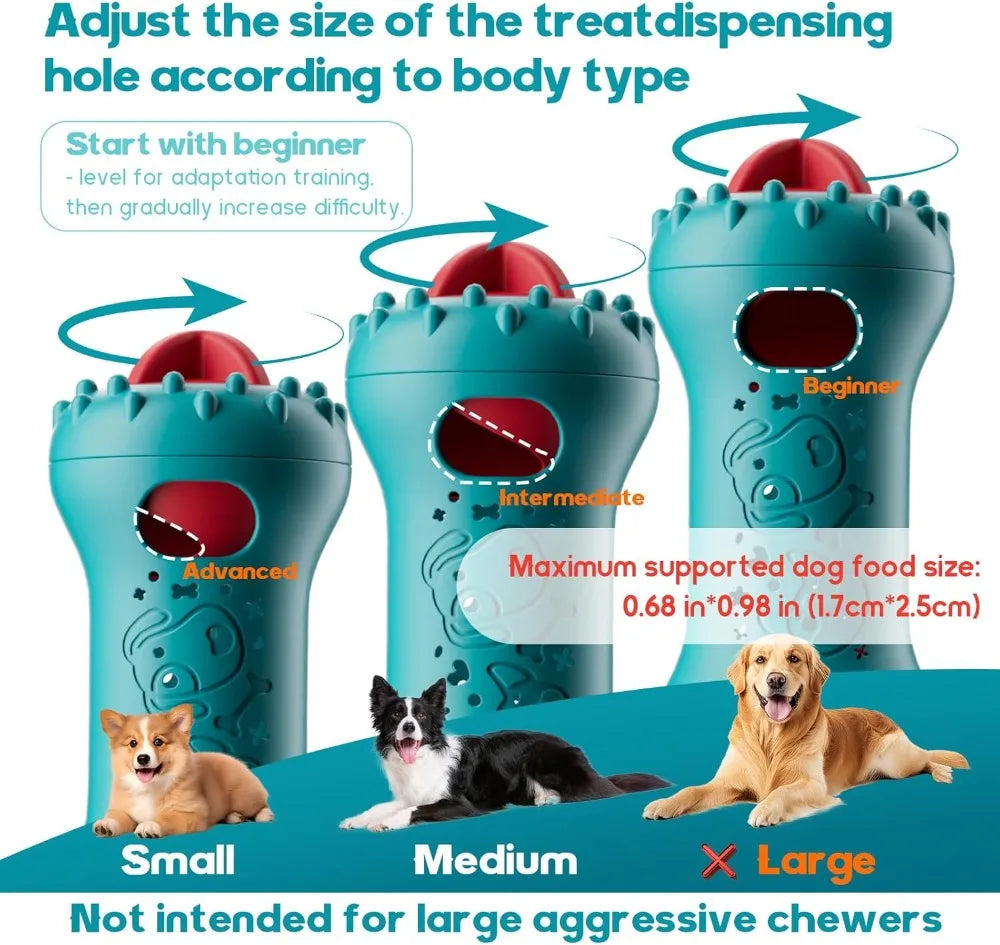 Interactive Dog Treat Dispensing Toy