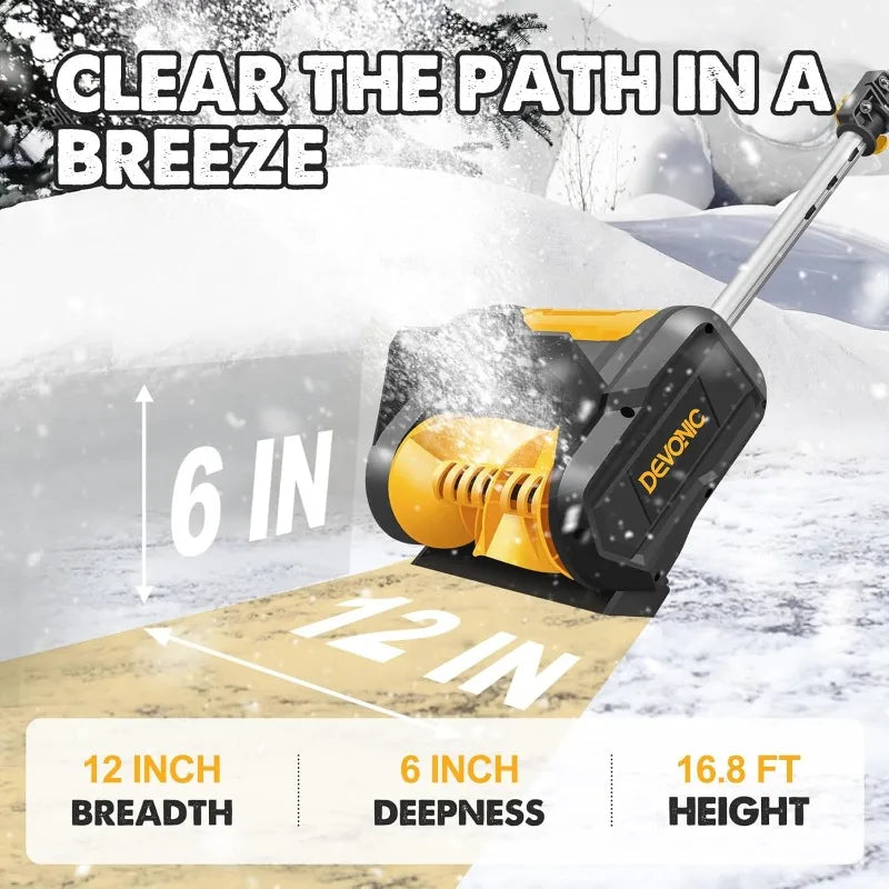 Cordless Snow Shovel,24 Volt 13 Inch