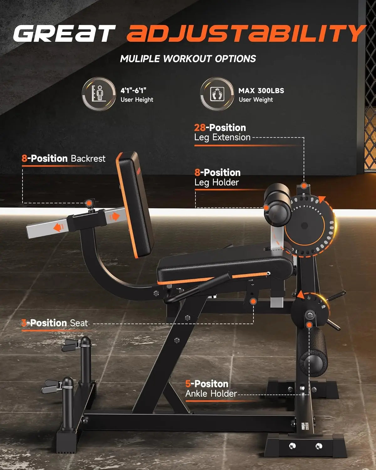 Leg Extension Curl Machine