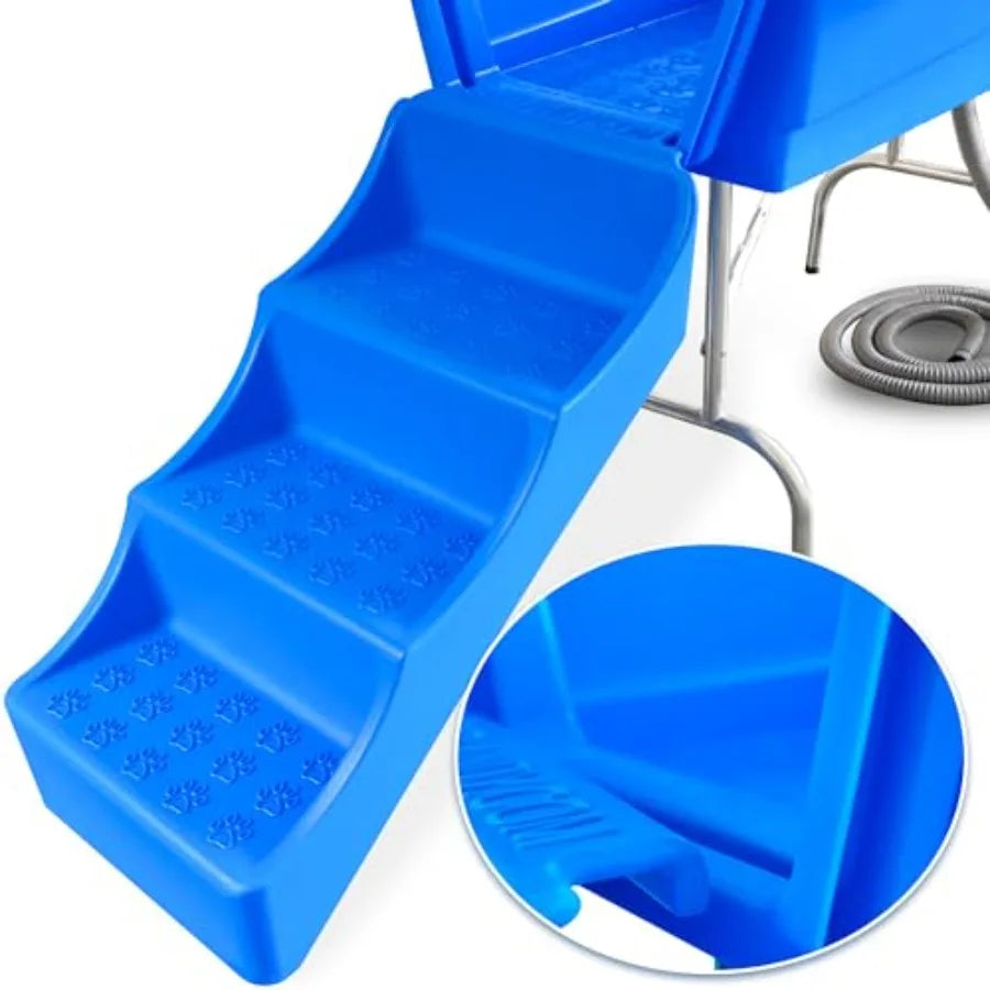 45" Pet Grooming Bathtub and Stairs Combo