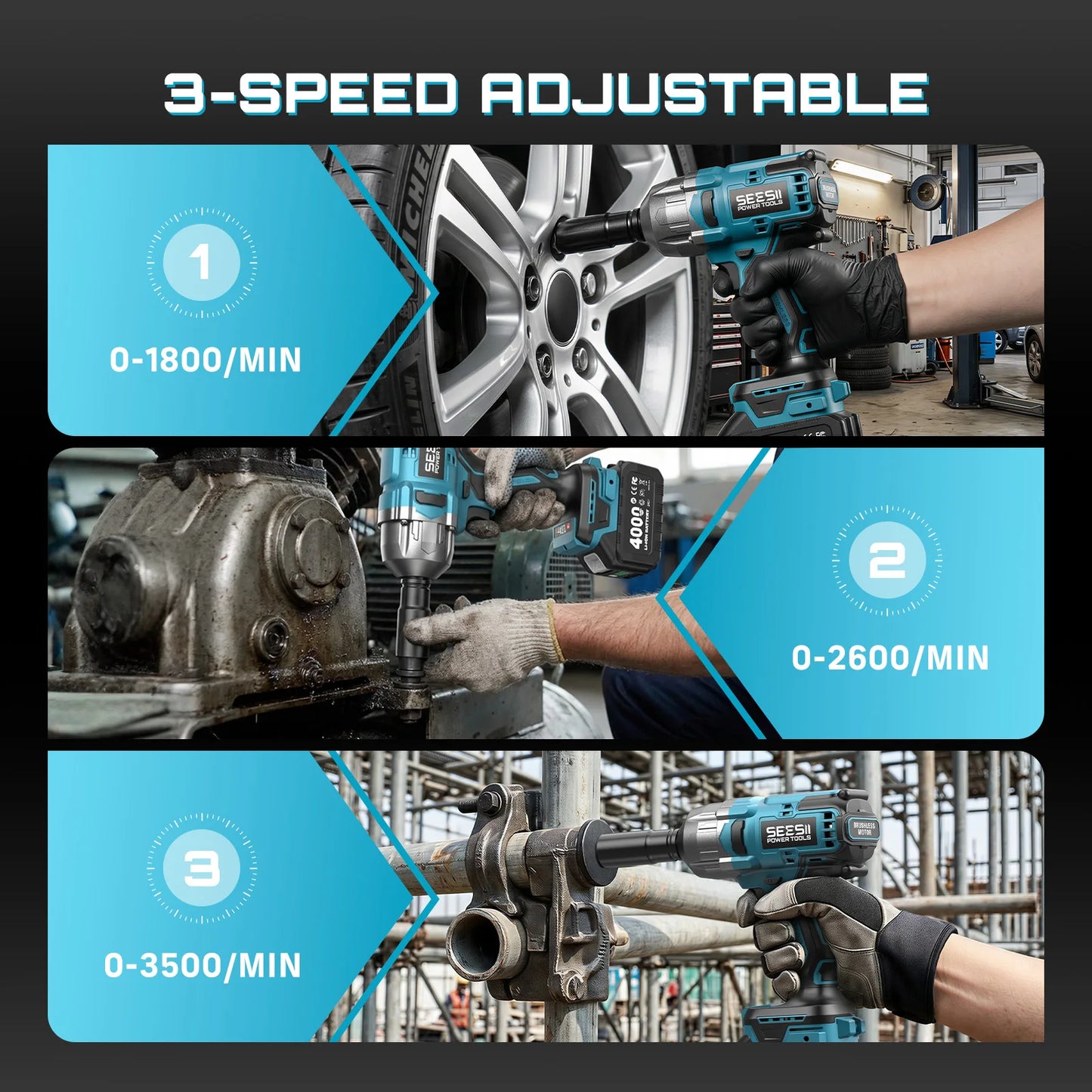 1/2 Inch Impact Wrench & Cordless Drill
