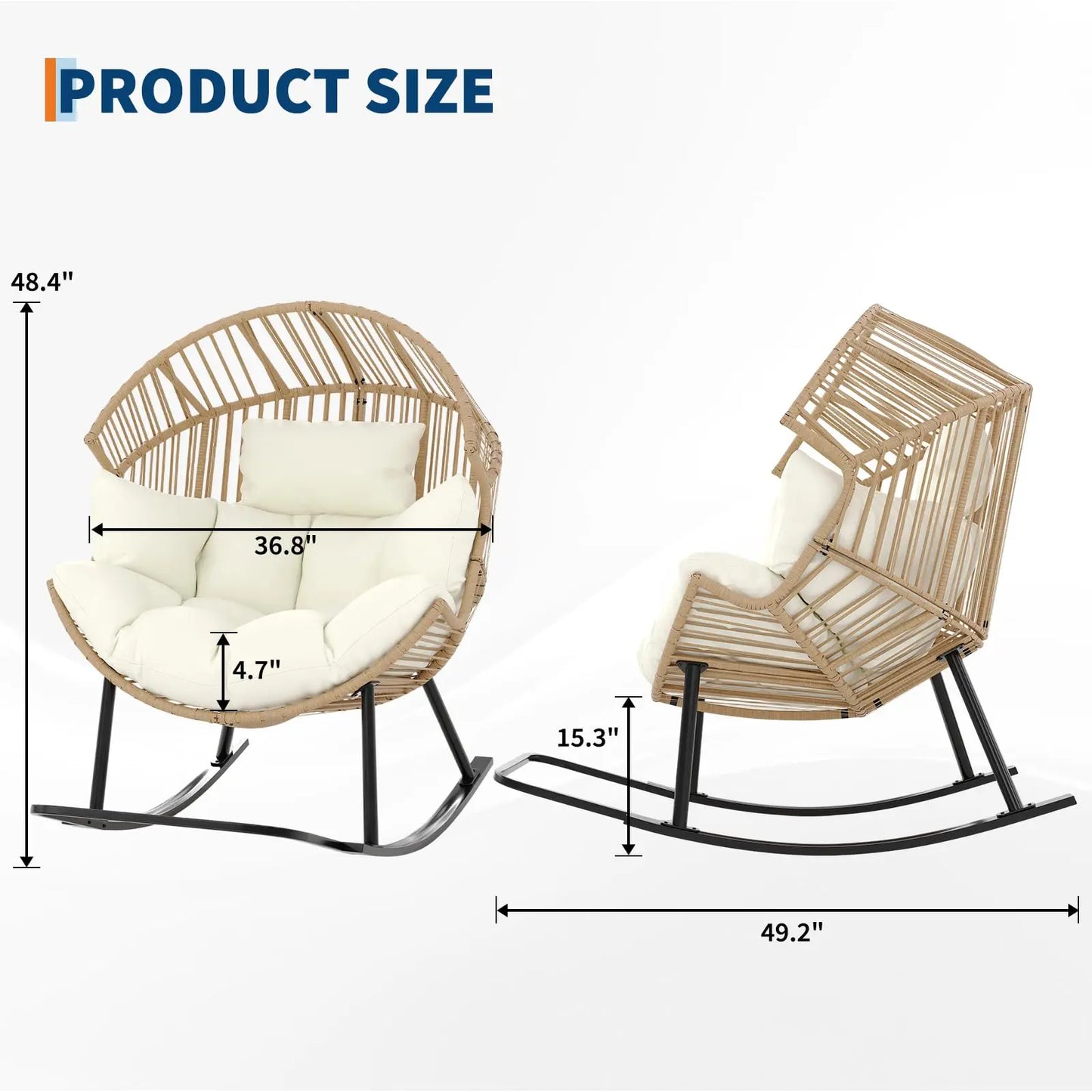 Papasan Rocking Chair
