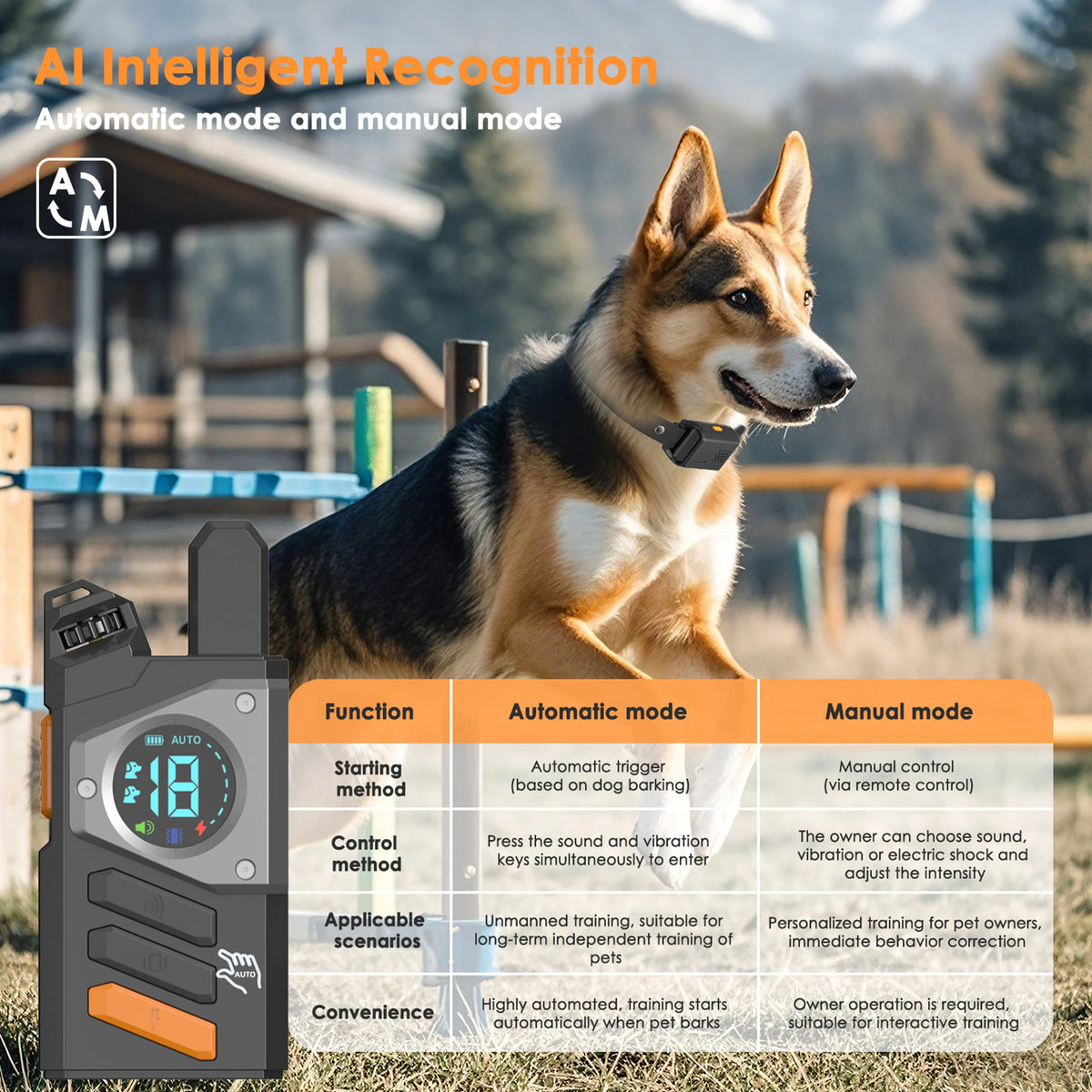 Electric Dog Training Collar with Remote