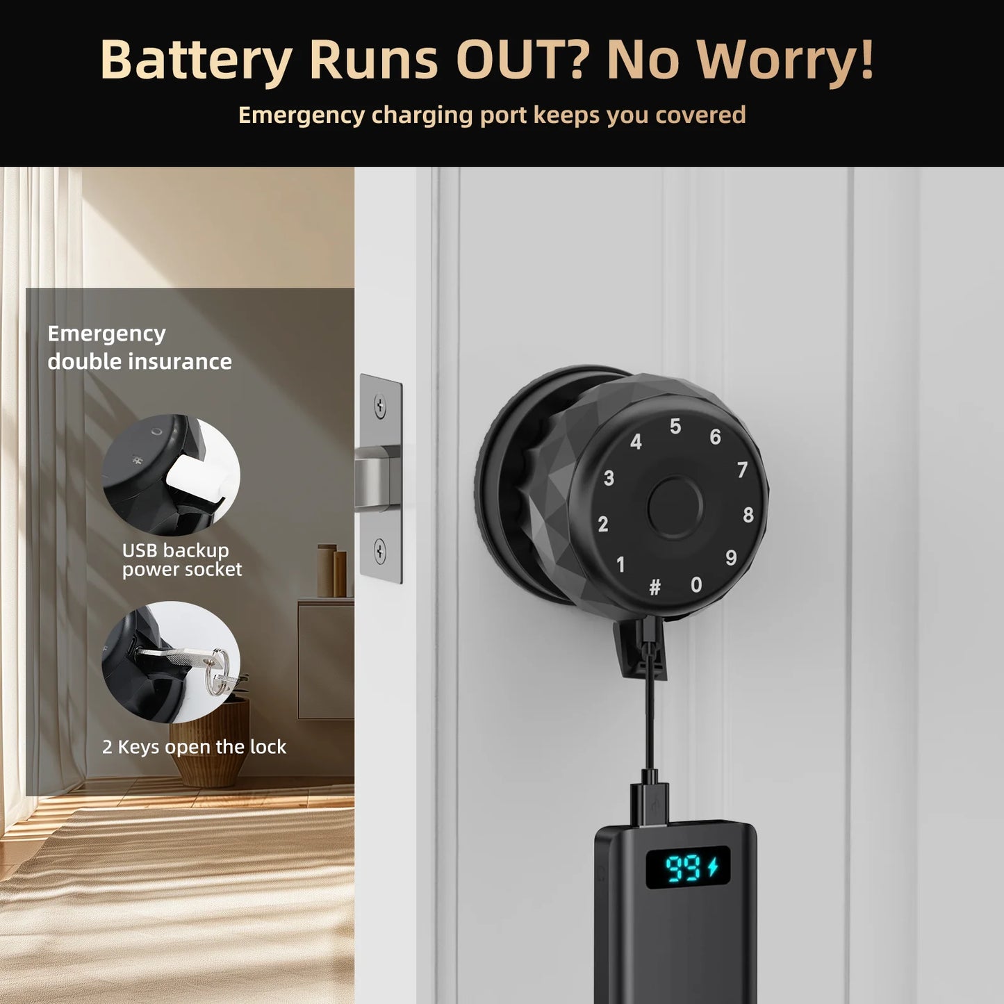 Smart Lock Fingerprint Door Lock