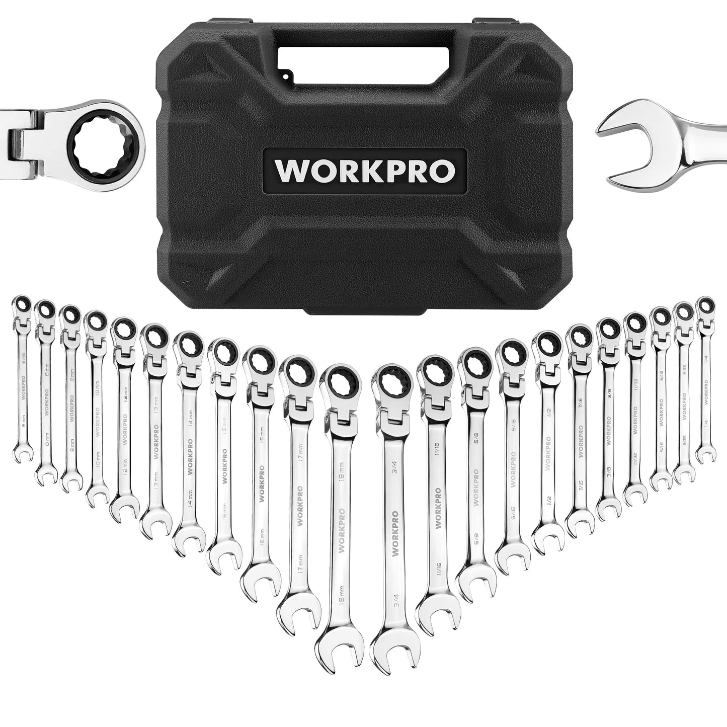 22pcs Ratcheting Wrench Set