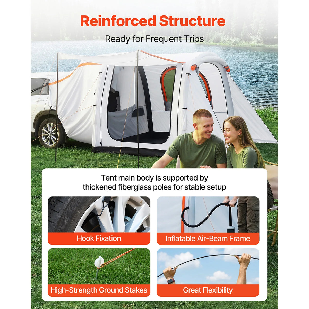 Inflatable SUV Tent with Awning