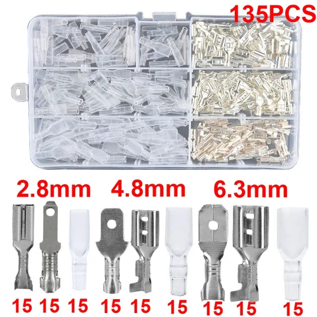 Assorted Electrical Wire Terminals and Crimp tool