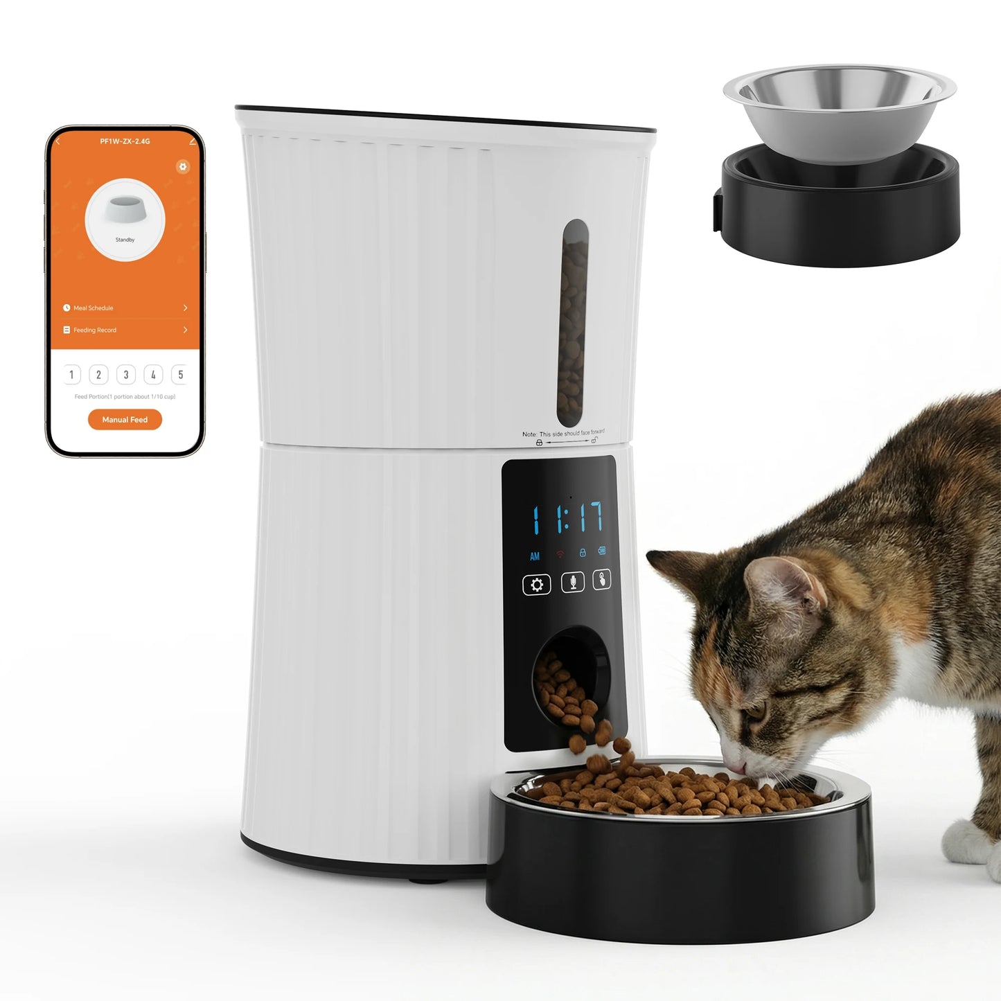 4L Automatic Cat Feeder WiFi Timed
