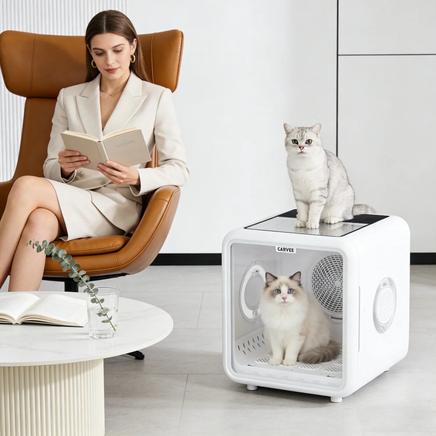72L Automatic Pet Drying Box, 360°  with 5 Air Outlets