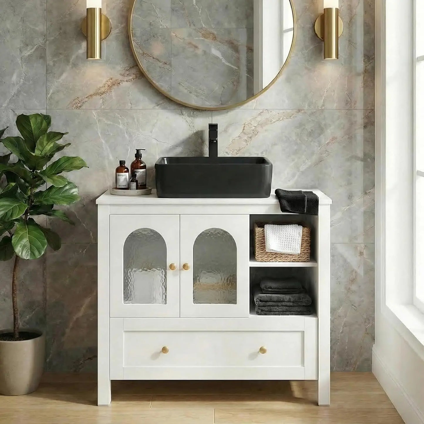 36"  Bathroom Vanity with Sink