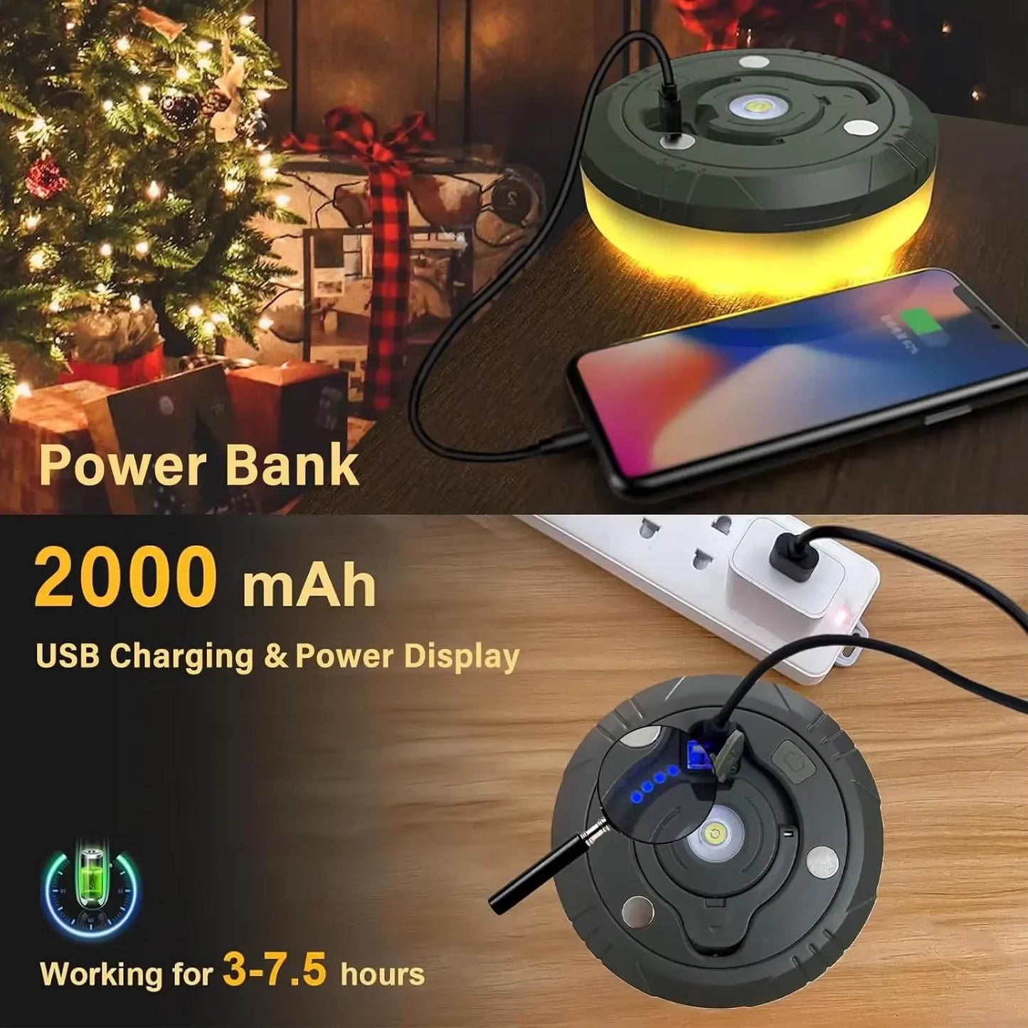 Outdoor Camping Light USB Rechargeable