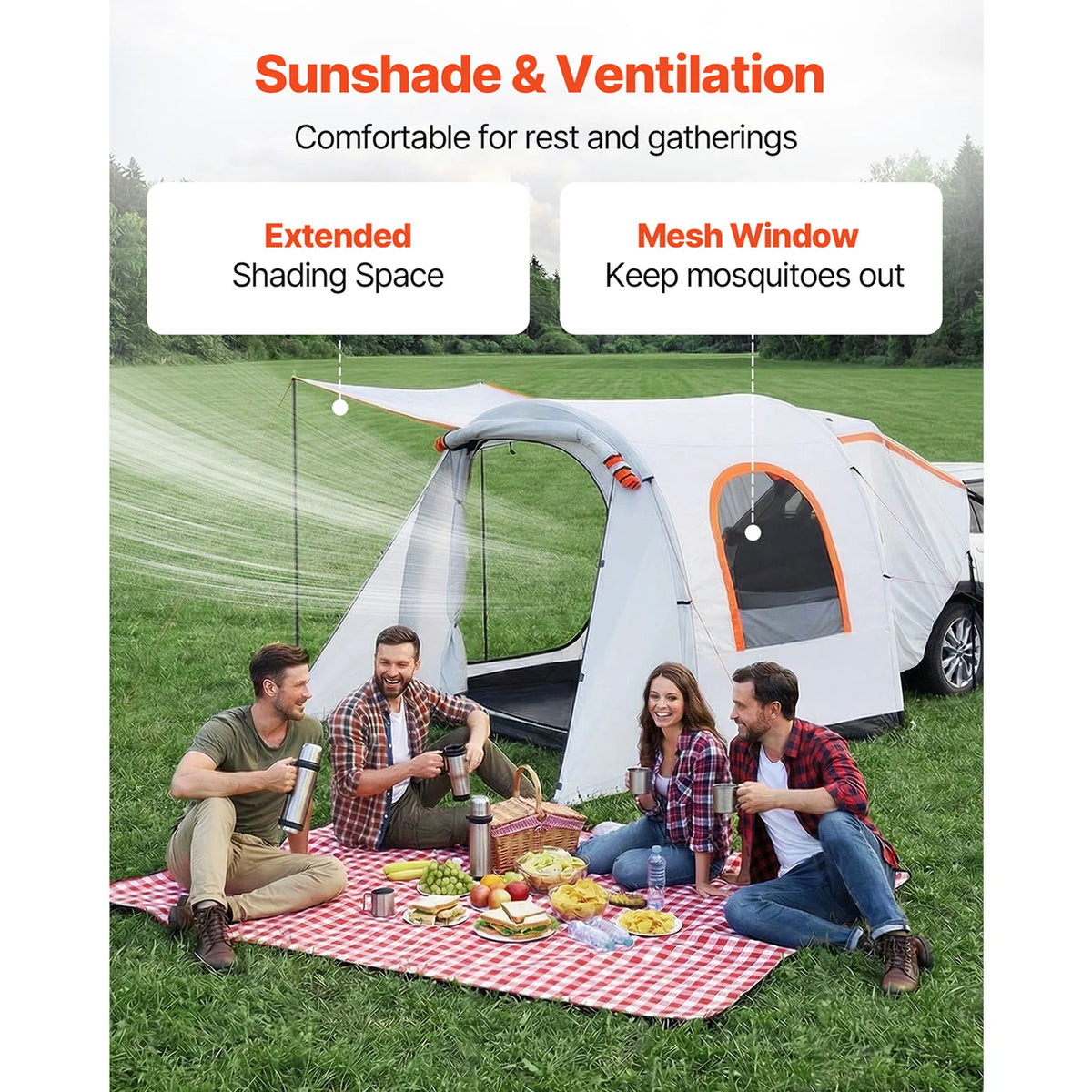 Inflatable SUV Tent with Awning