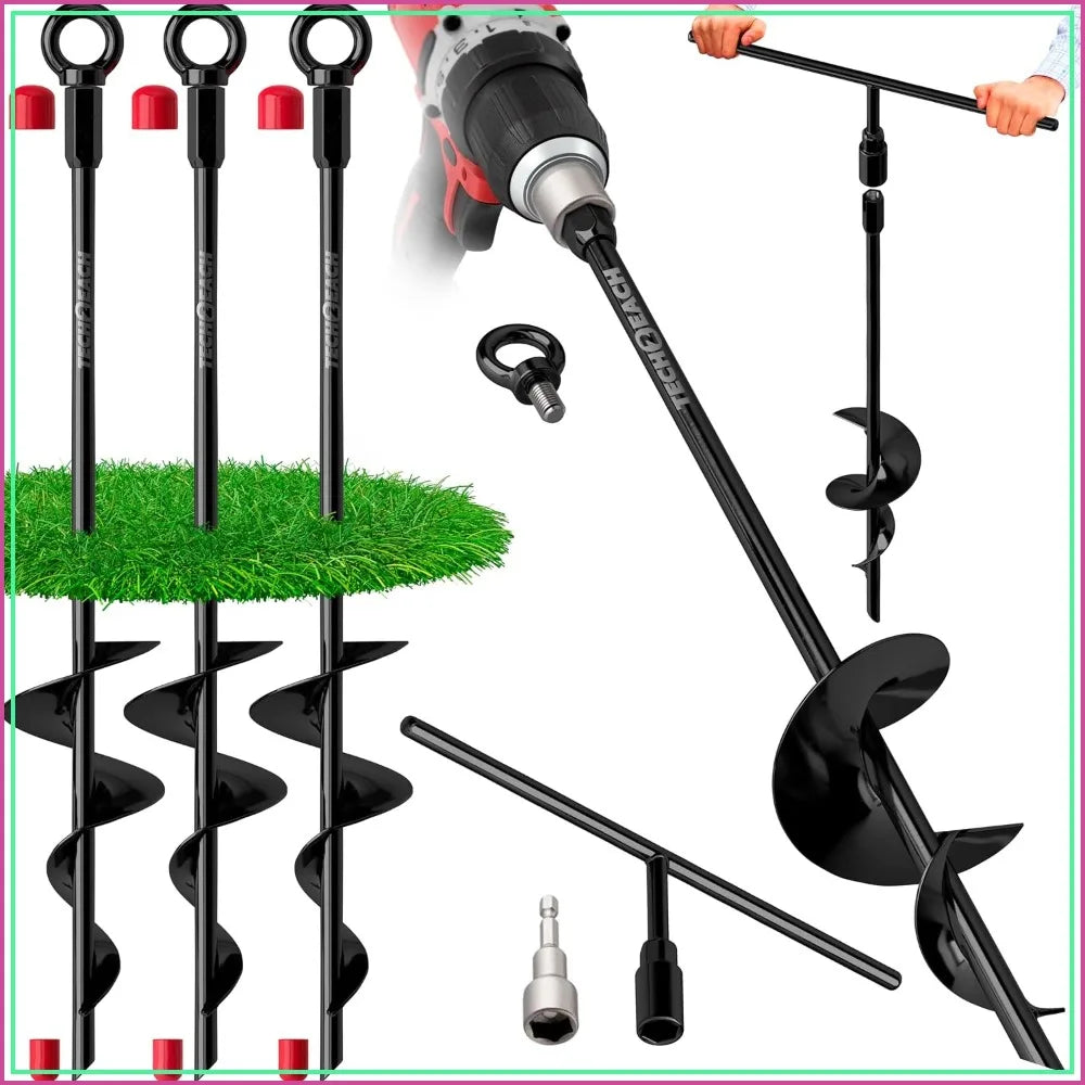 18 inch - Earth Anchor Screw in Kit 4 Pack