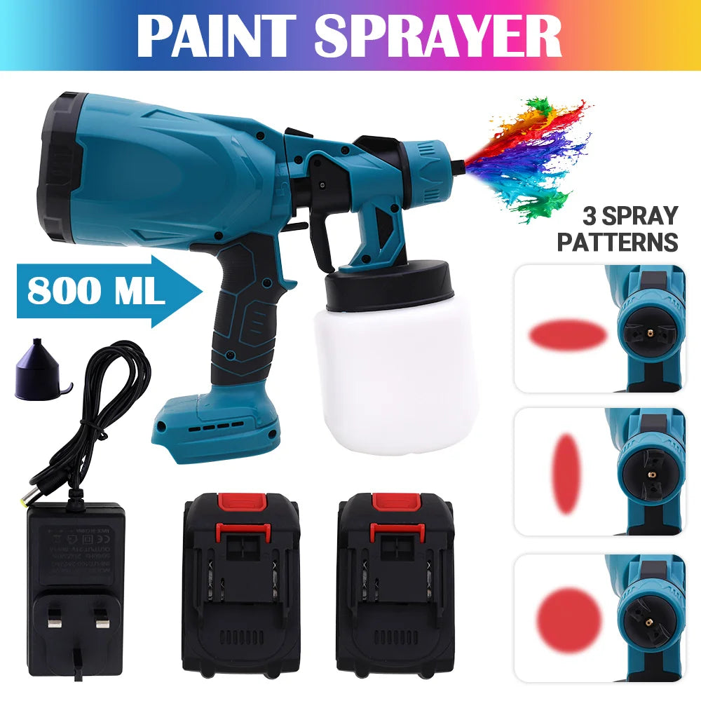 Cordless HVLP Paint Sprayer Gun