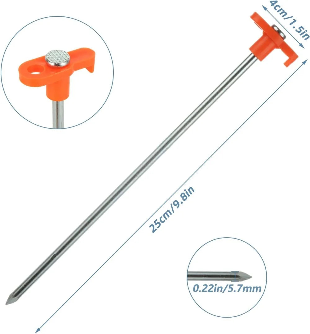 40PCS 10 Inch Heavy Duty Tent Stakes