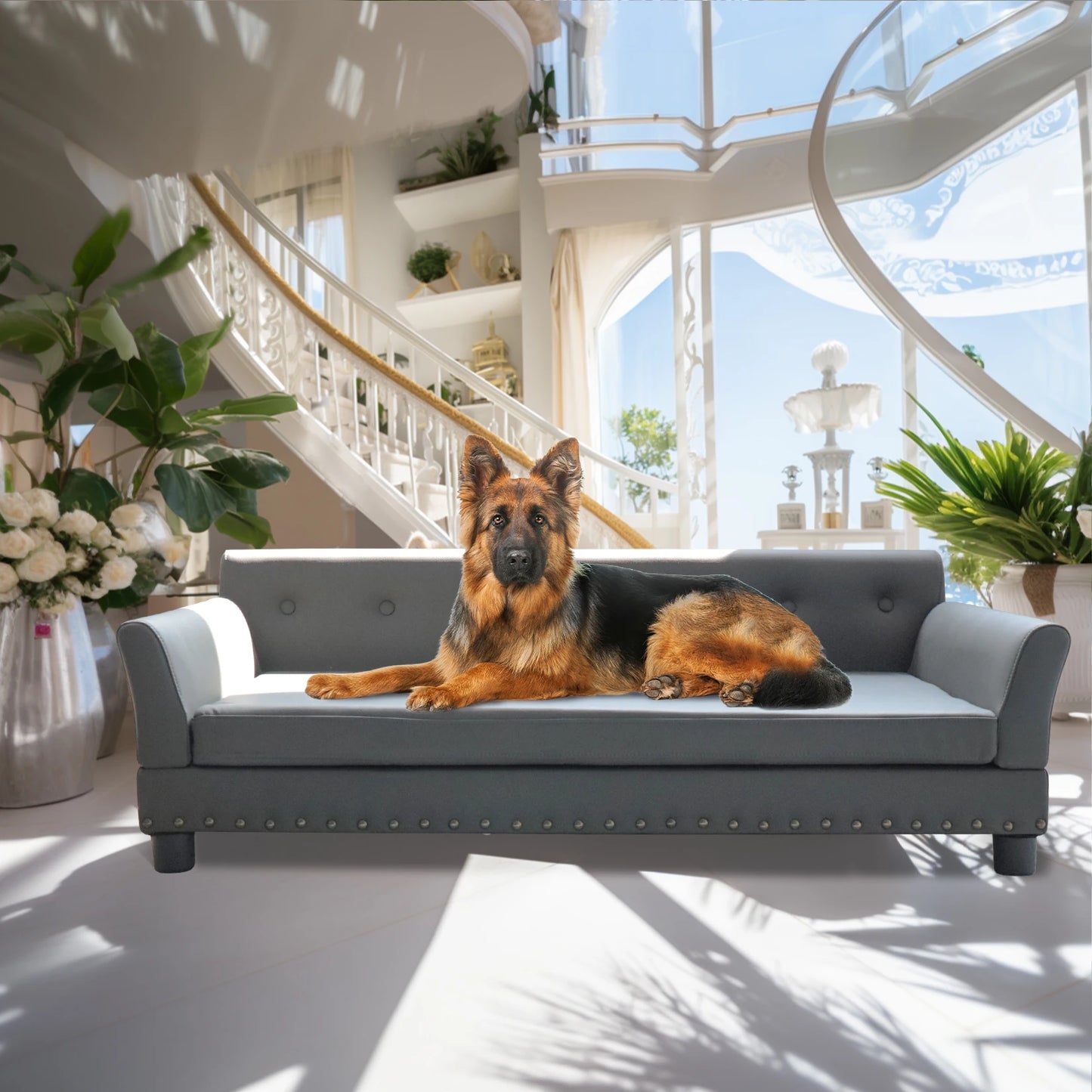 Durable Elevated Dog Sofa