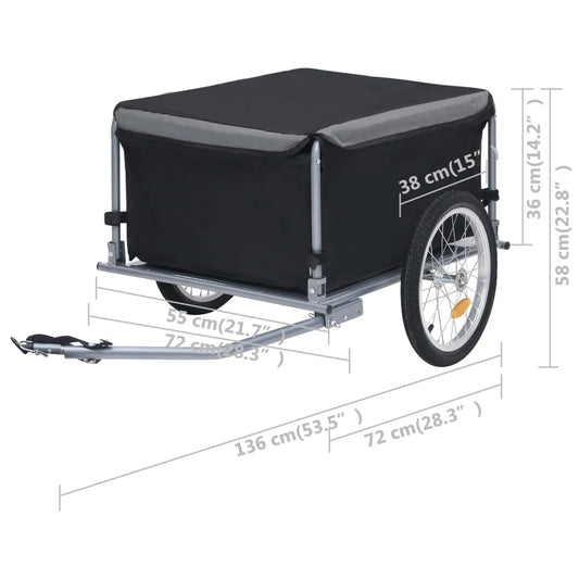 Bike Cargo Trailer Max Load Capacity 65 kg