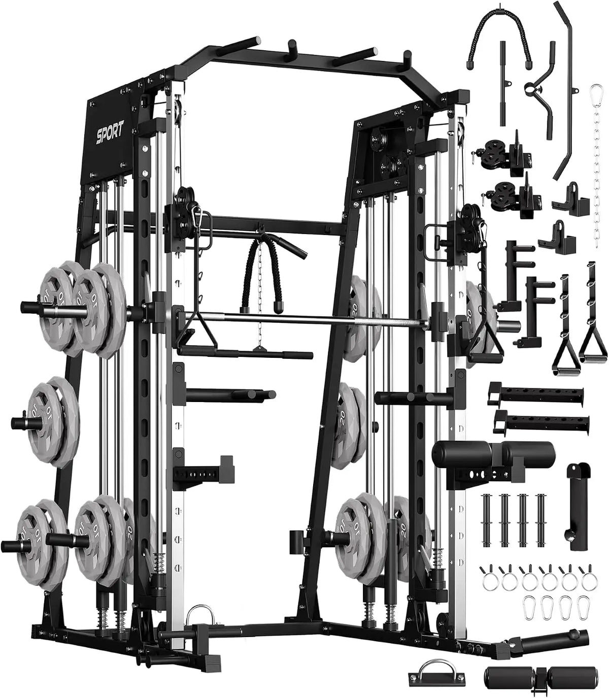 Smith Machine Home Gym, Squat Rack & Power Cage