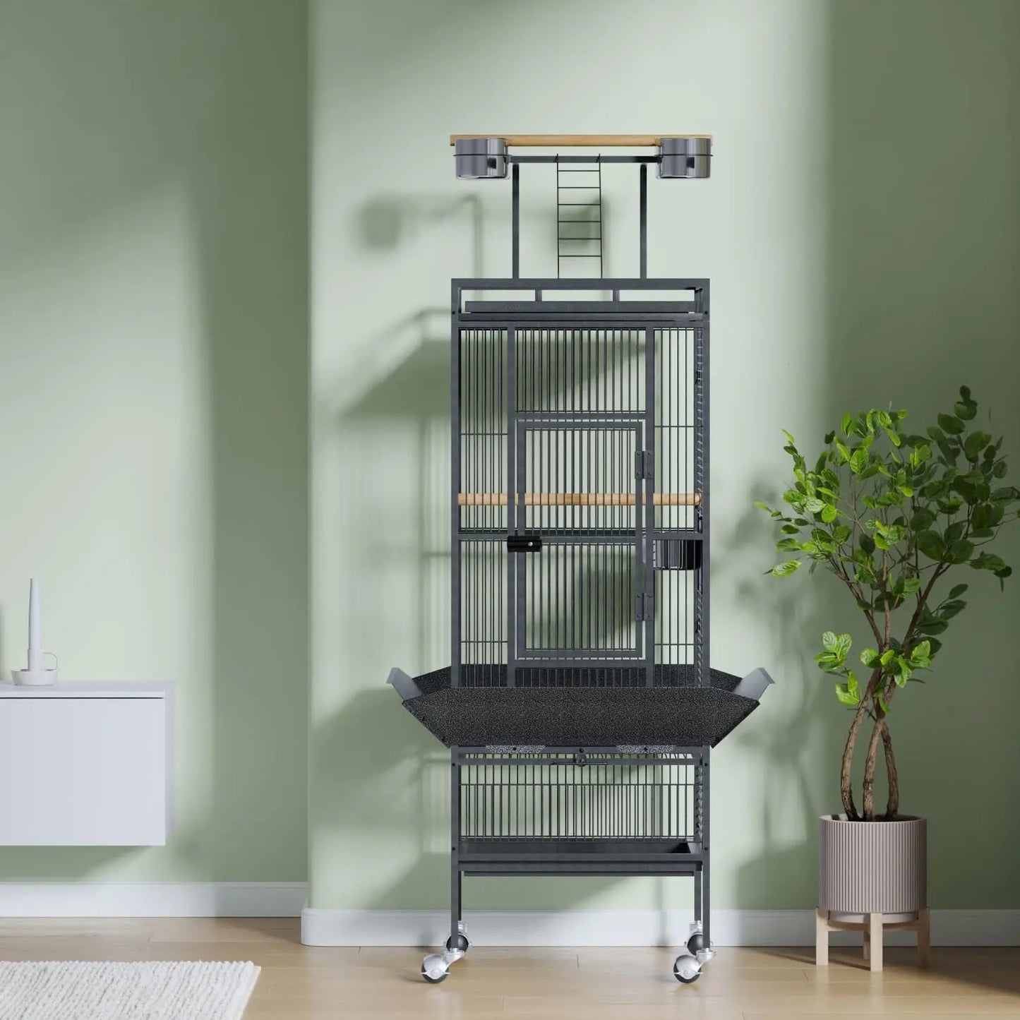 61 Inch Large Bird Cage Top Play