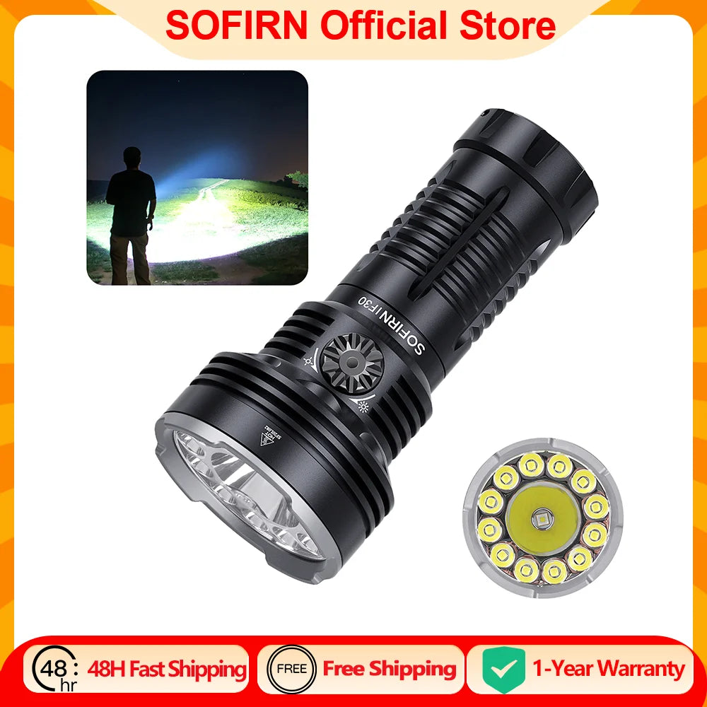 LED Flashlight Powerful 12000lm