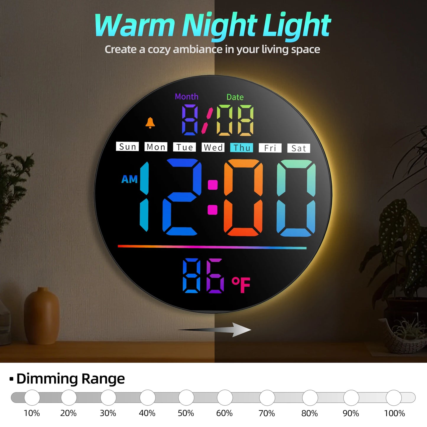8‘’LED Wall Clock