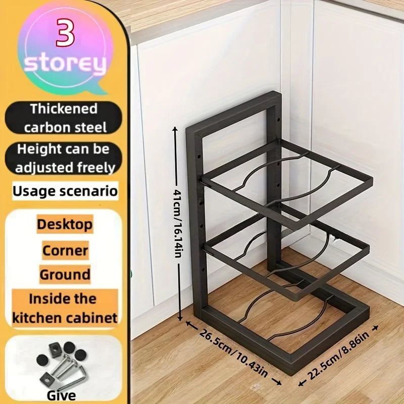 Pot and Pan Organzier for Kitchen