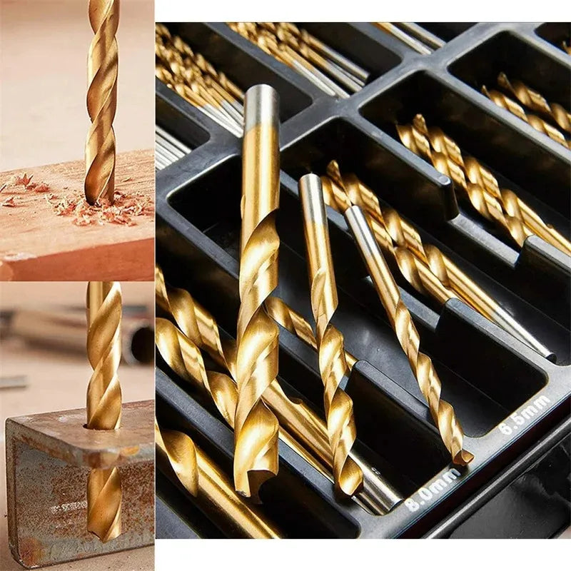 Drill Bit Set with Case