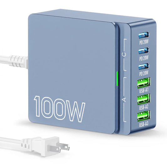 100W 6-Port  Quick Charge Hub