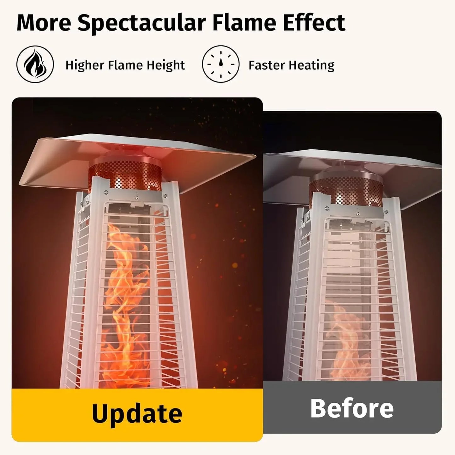 48,000 BTU Pyramid Patio Heater