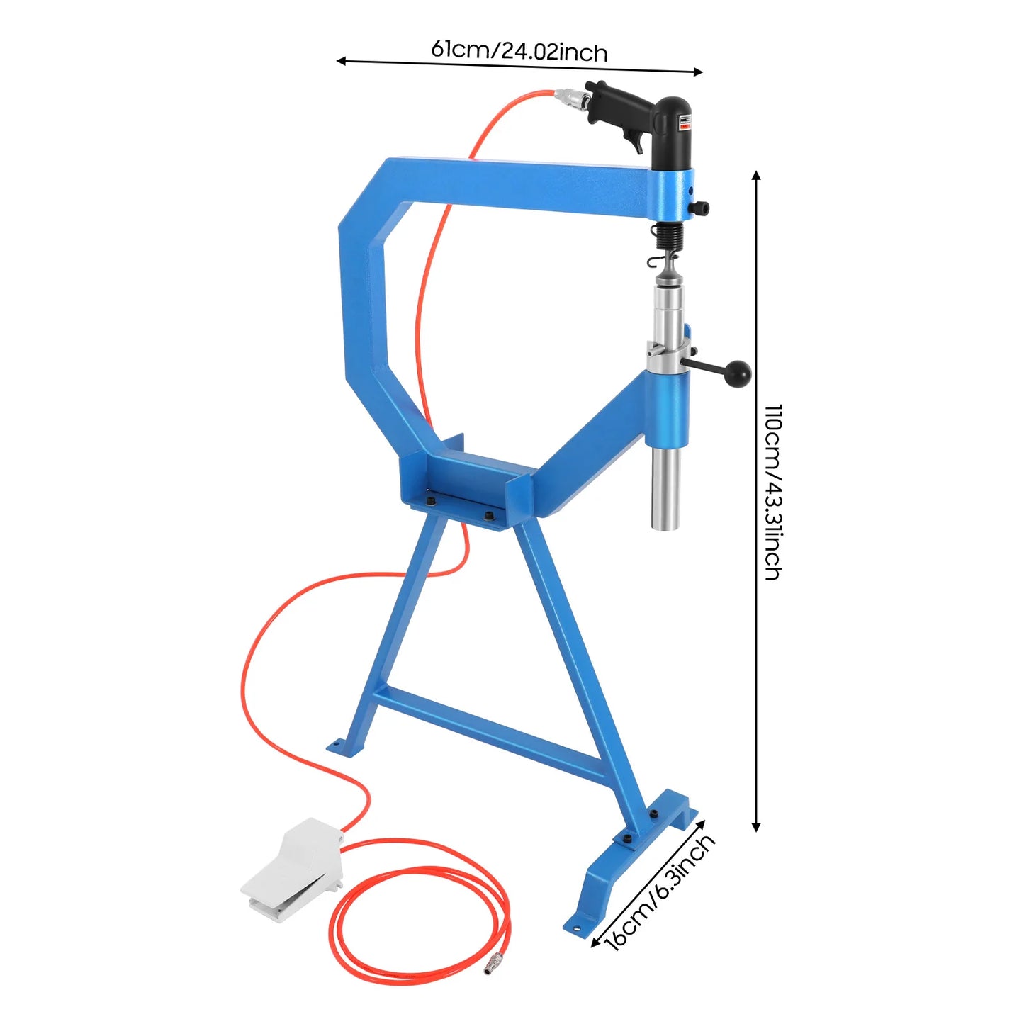 Pneumatic Planishing Hammer with Foot Pedal & Stand