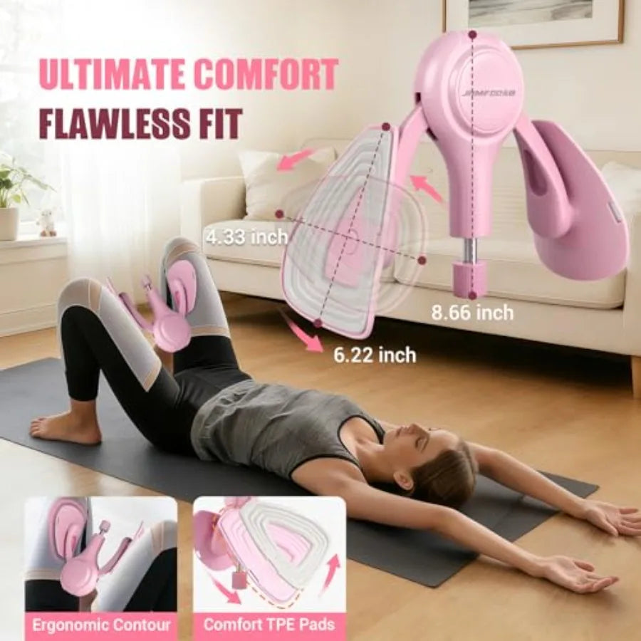 Pelvic Floor Exercise Device with Resistance Band, 15-75LB