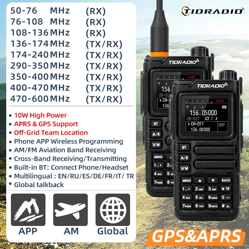 10W GPS APRS Radio Walkie Talkie