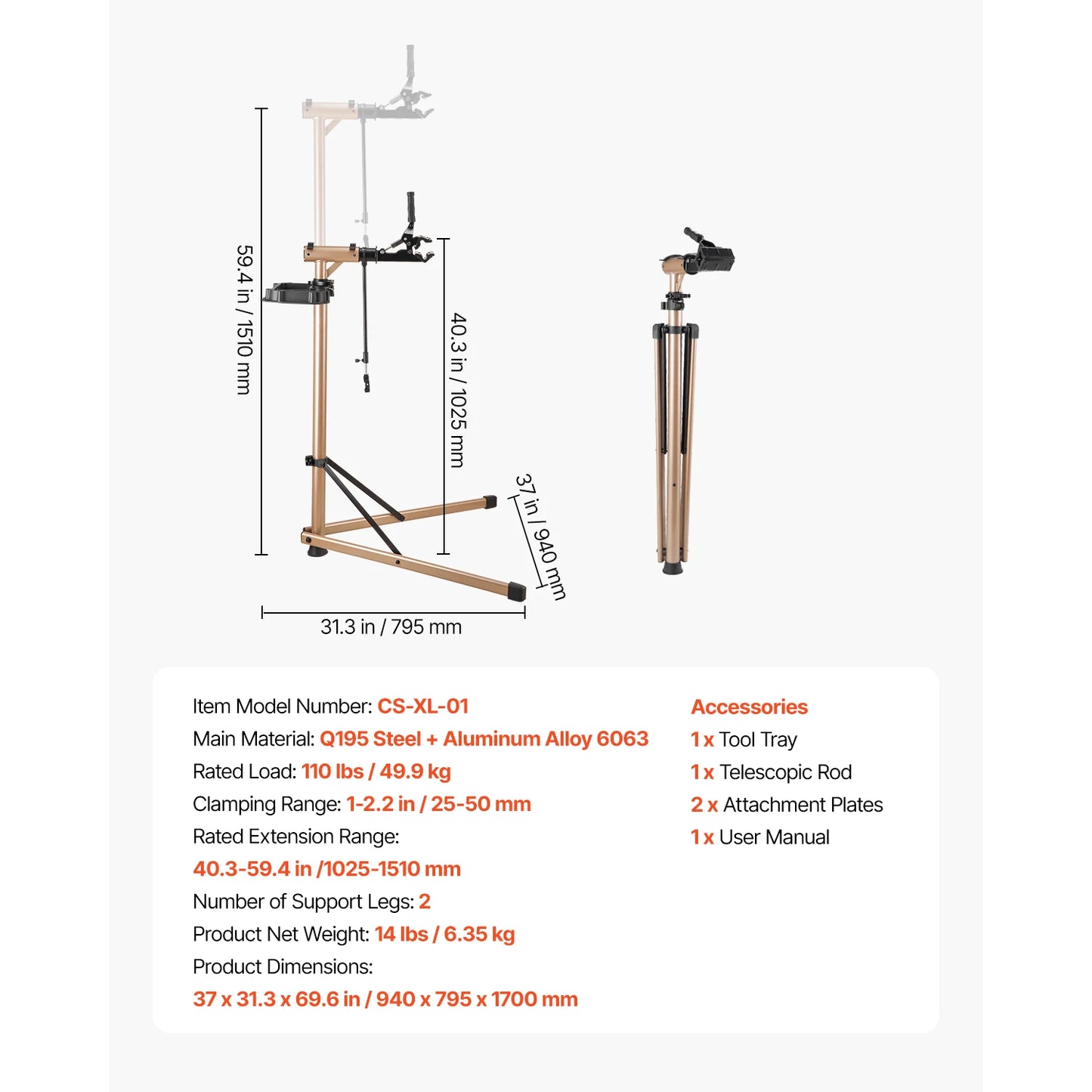 Bike Repair Stand 66/85/88/110lb