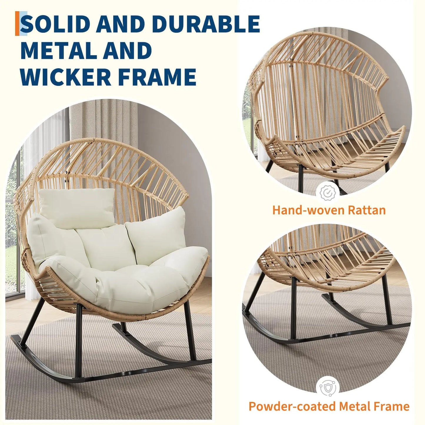 Papasan Rocking Chair