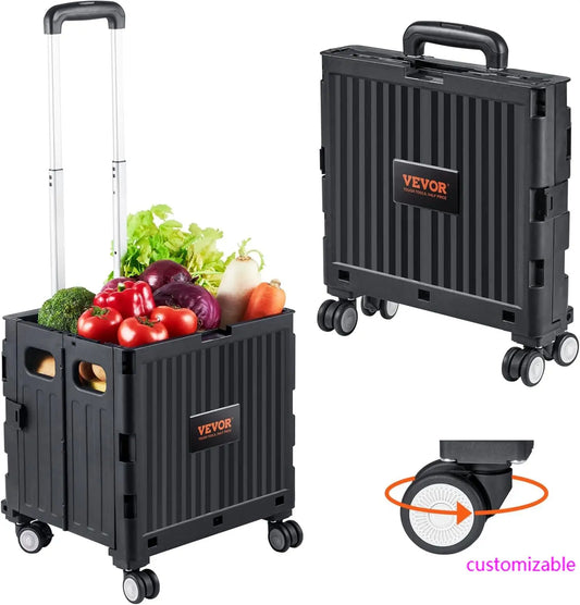 Foldable Utility Cart, 110 lbs Load Capacity