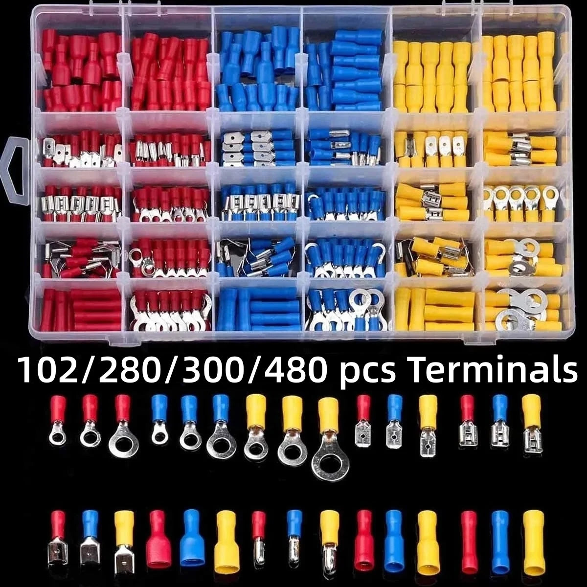 300PCS Wire Connector Kit Male Female