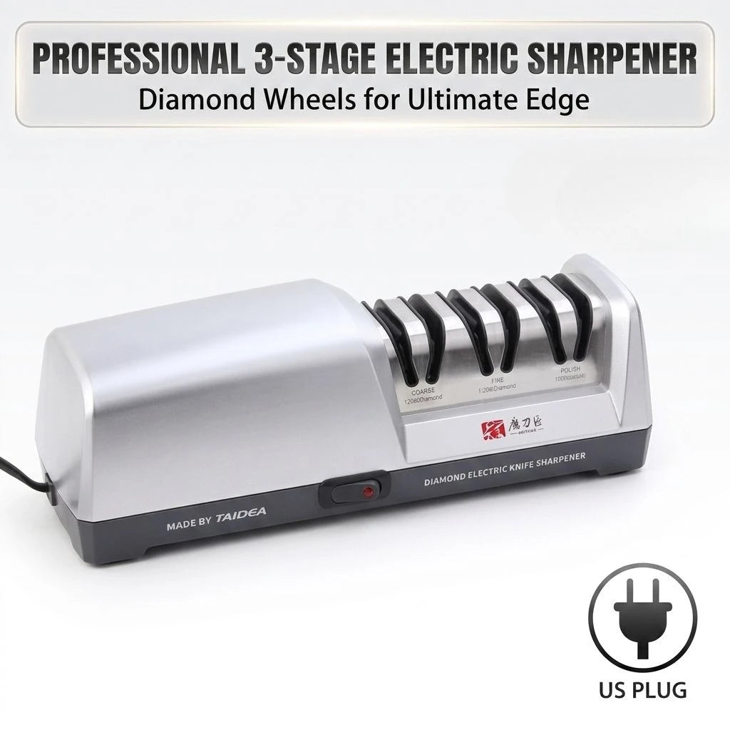 3-Stage Electric Diamond Knife Sharpener