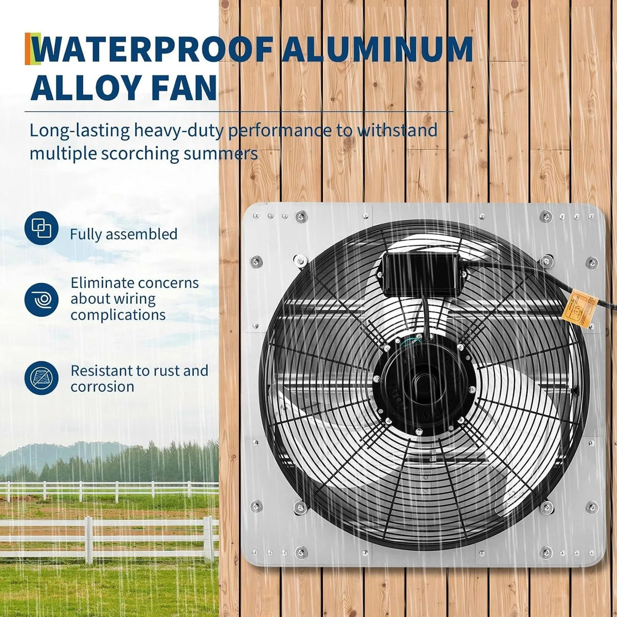 Shutter Exhaust Fan High
