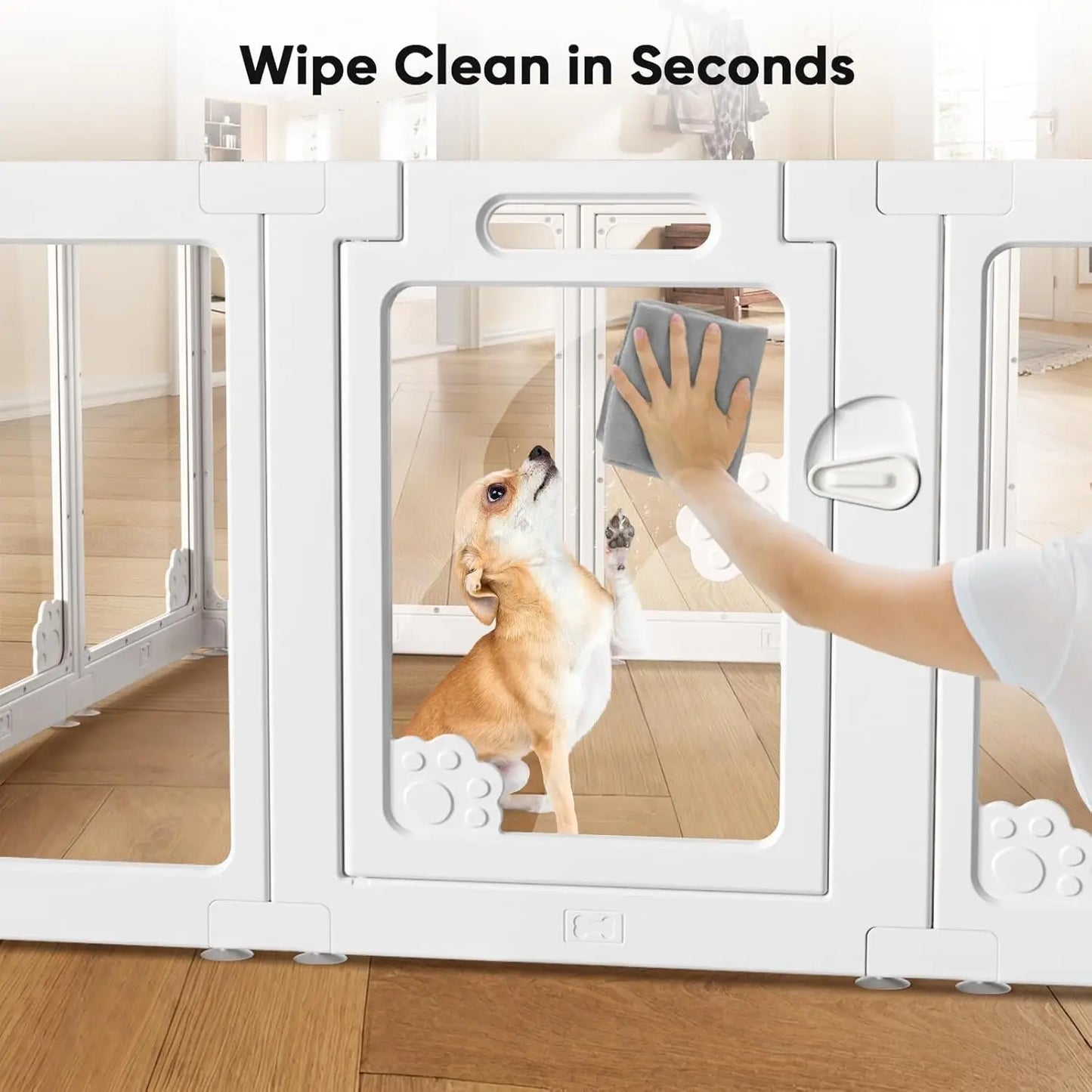 24" Acrylic Pet Playpen with Door