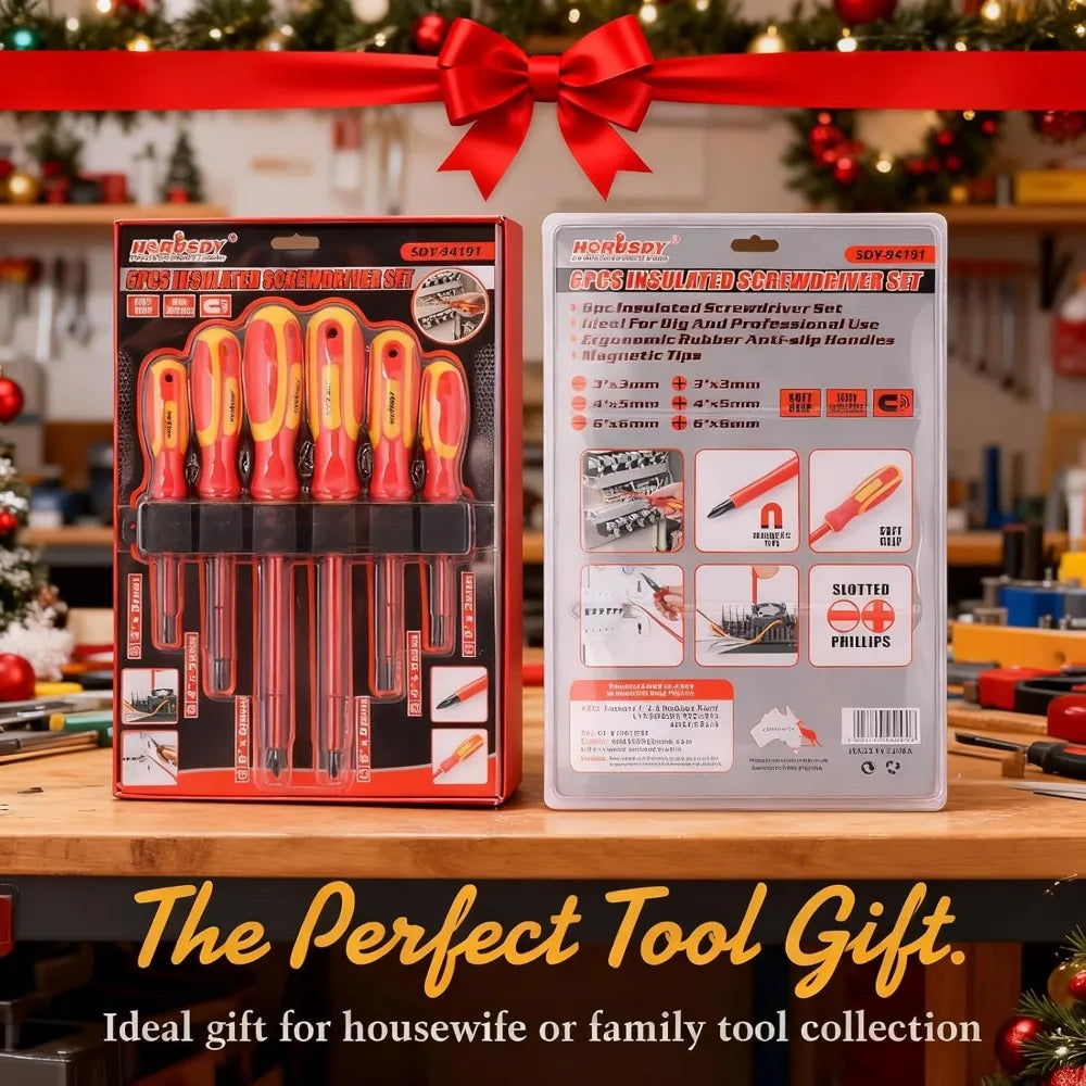 6-Piece 1000V Insulated Screwdriver Set